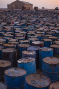 wadi halfa sudan barrels oil abandoned train station