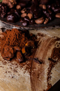 food abstract chocolate cocoa plums trails grain texture wood